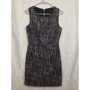 Forest Lily Plaid Tweed Sleeveless Mini Dress| Size 4